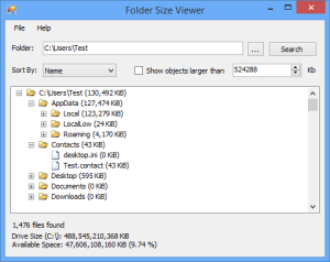 Folder Size Viewer